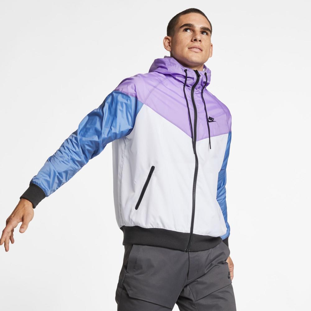 Nike NSW Windrunner Men's Hooded Jacket White-Space Purple ar2191-101