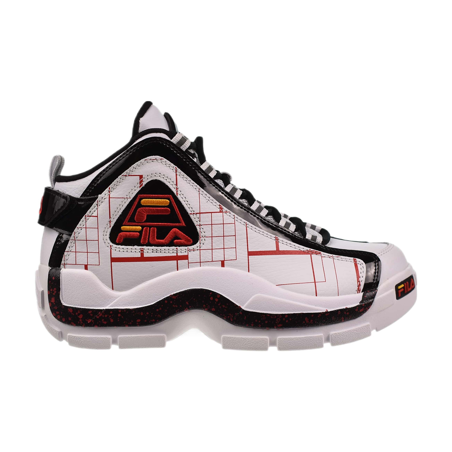 Fila Grant Hill Men's Basketball Shoes White-Black-Gold Fusion