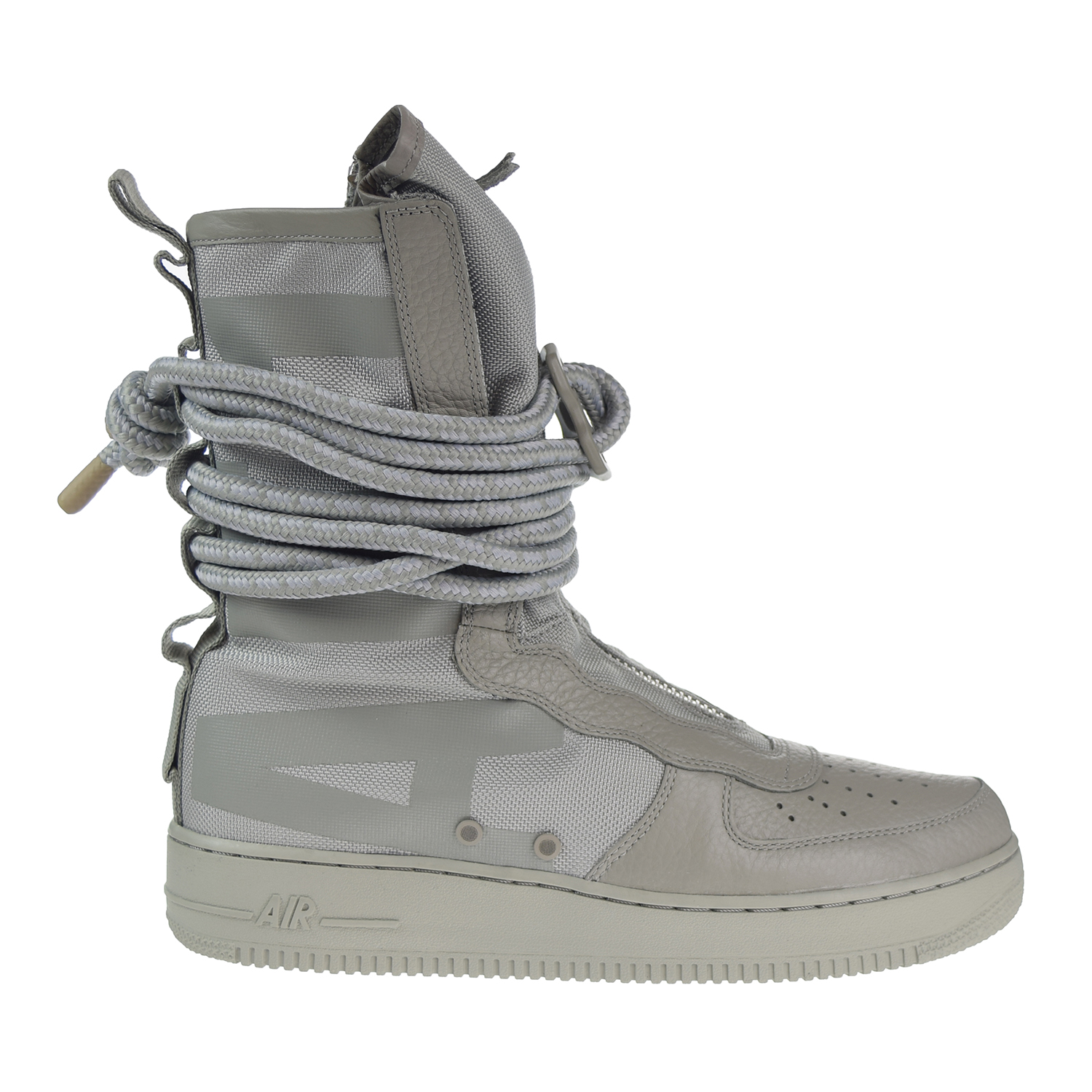 Nike SF AF1 Air Force One Sherpa Lined Boots Shoes Gray BV0130 001 size 9 PRM Nike SF Air Force 1 Sherpa Hi Top Boots Black | Mercari main image 3