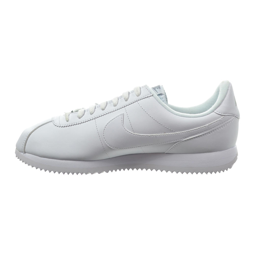 Nike Cortez Basic Leather Men's Shoes White/Wolf Grey/Metallic Silver 819719-110 (9.5 D(M) US)