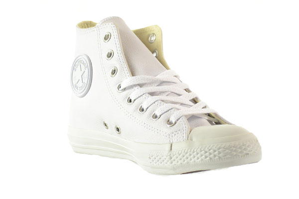 Converse Chuck Taylor A/S Leather High Unisex Shoes White 1t406 (8 D(M) US)