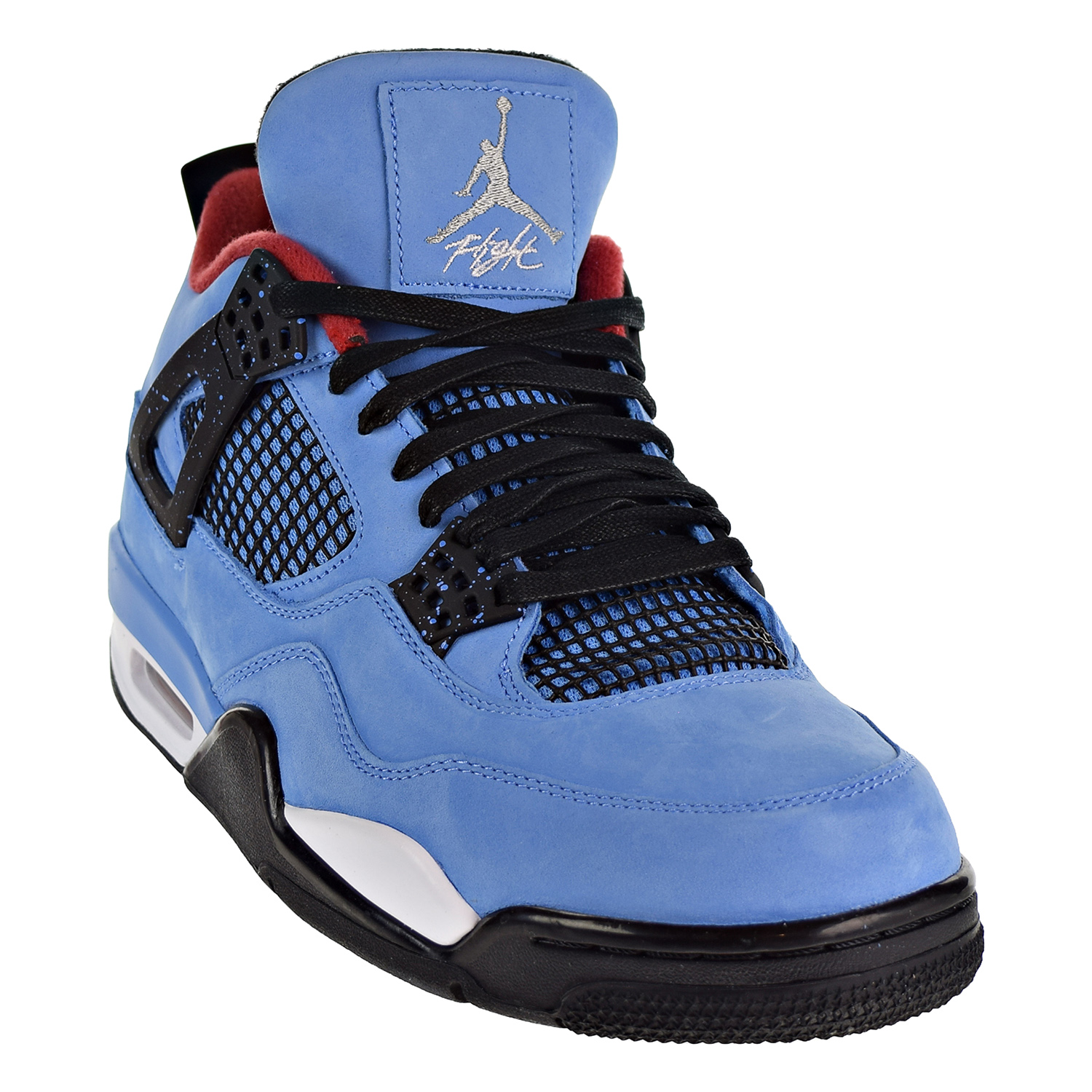 Nike Air Jordan 4 Retro Travis Scott Cactus Jack Men S Shoes University Blue Black 406 11 D M Us Nike Air Jordan 4 Retro Travis Scott Cactus Jack Men S Shoes University Blue Black 406 11 D M Us
