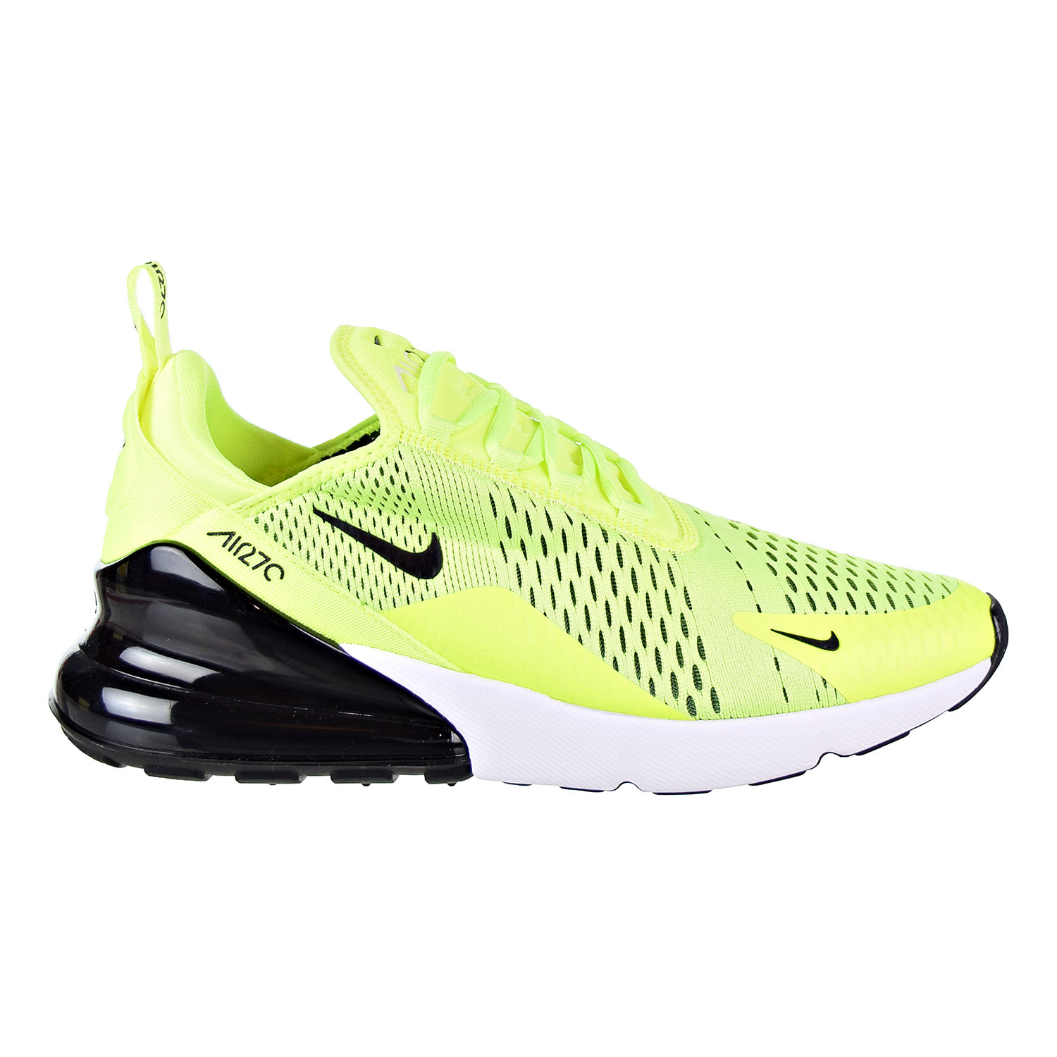 Nike Air Max 270 Men S Shoes Volt Black Dark Grey White Ah8050 701 9 D M Us