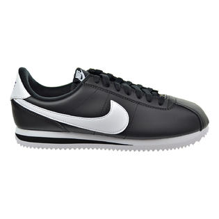 Nike Cortez Basic Leather Men's Black/White/Metallic Silver 819719-012 (11.5 D(M)