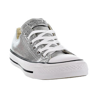 Silver converse womens shoes Clearance