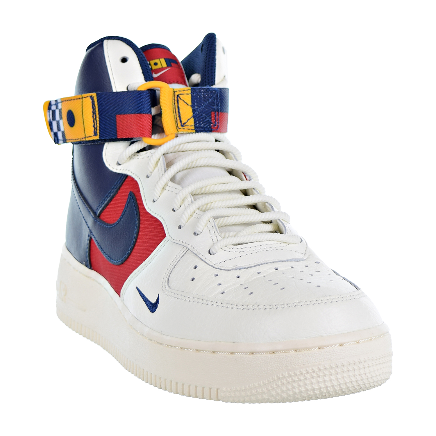 Nike Air Force 1 High 07 Lv8 Men S Shoes Sail Midnight Navy Gym Red Ar5395 100 Nike Air Force 1 High 07 Lv8 Men S Shoes Sail Midnight Navy Gym Red Ar5395 100