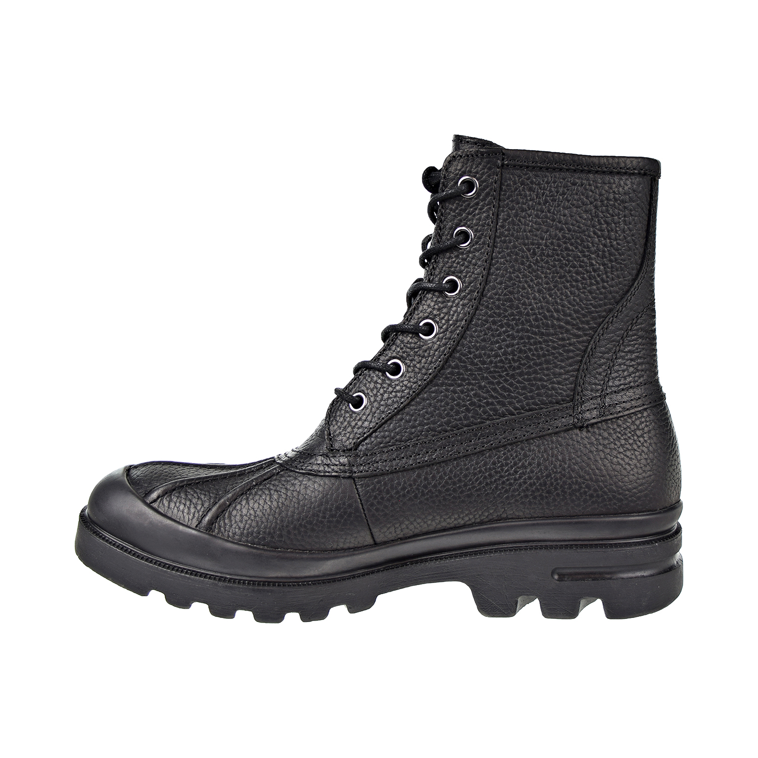 Polo Ralph Lauren Declan Winter Rain Duck Boots black leather Mens Size 8 Polo Ralph Lauren Rain Boots for Men for Sale | Shop New  main image 2