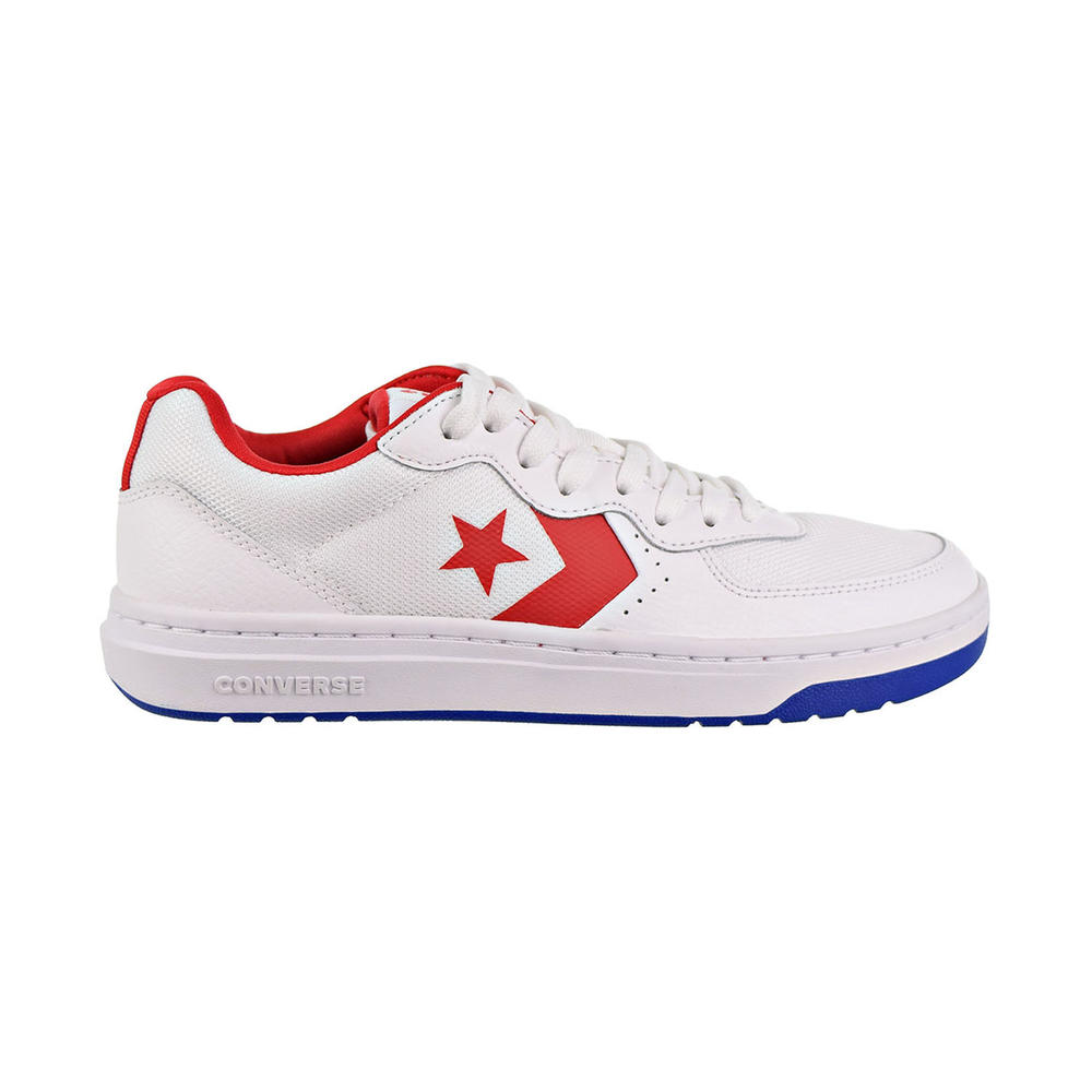 Converse Rival Ox Big Kids/Men's Shoes White/Enamel Red/Blue 163205c (4.5 D(M) US)