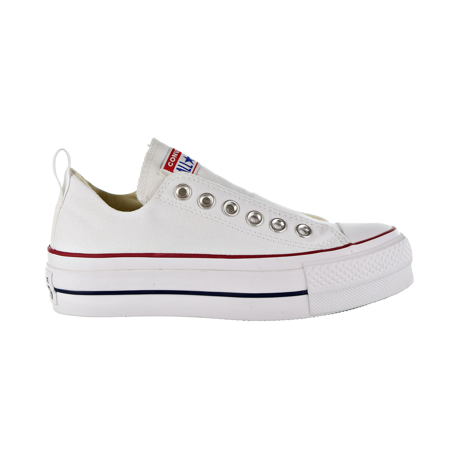 Converse Chuck Taylor All Star Lift Fashion Ox Slip On Women S Shoes White Red f