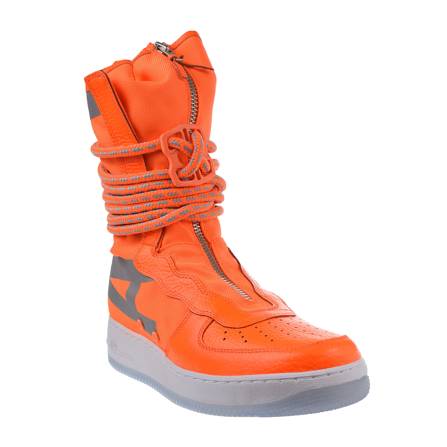 Nike Sf Air Force 1 High Top Mens Boots Total Orange White Aa1128 800 9 D M Us