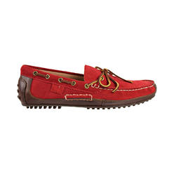 Ralph Lauren Polo Ralph Lauren Wyndings Slip-On-Driving Mens Loafers Tan/Real Red 803596199-001 (7 D(M) US)