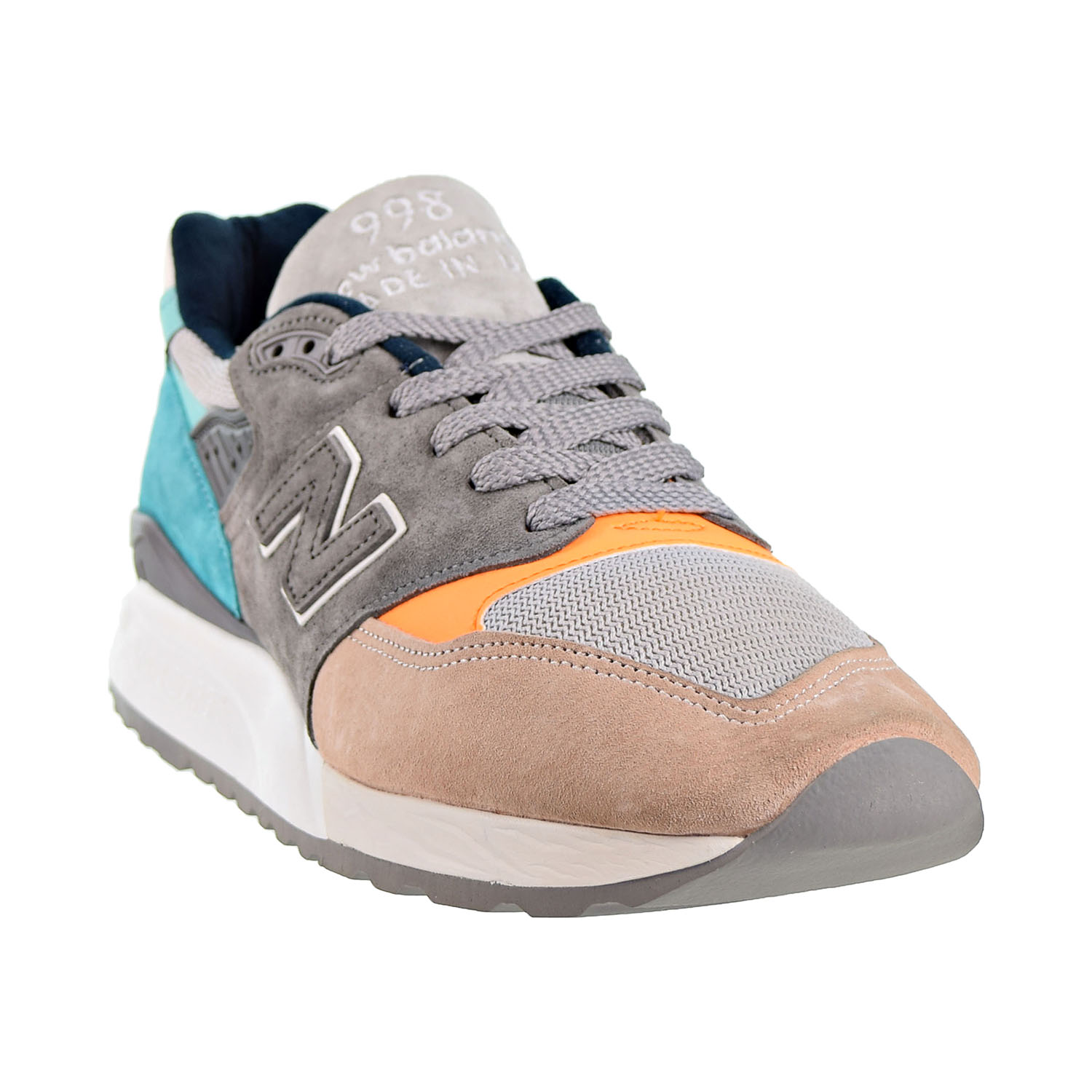 rack Active pace New Balance 998 Classics Made in USA Mens Shoes Orange/Grey m998-awb
