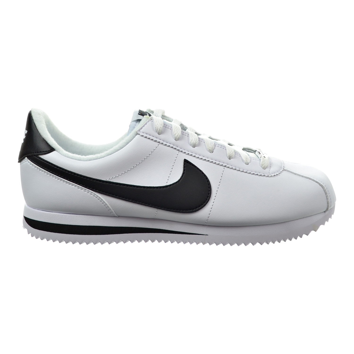 storting Aan boord Maken Nike Cortez Basic Leather Men's Shoes White/Metallic Silver/Black  819719-100 (8.5 D(M) US)