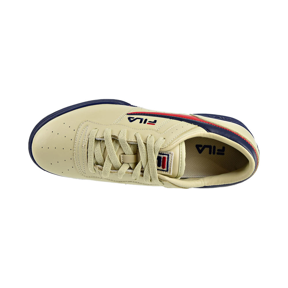 Fila Original Fitness Men's Shoes Cream/Peacoat/Fire Red 11f16lt-275