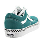 Vans old skool checkerboard foxing quetzal green skate shoes Clearance