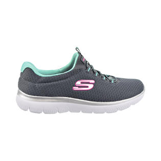 Skechers Summits Womens Shoes Charcoal/Green 12980-ccgr