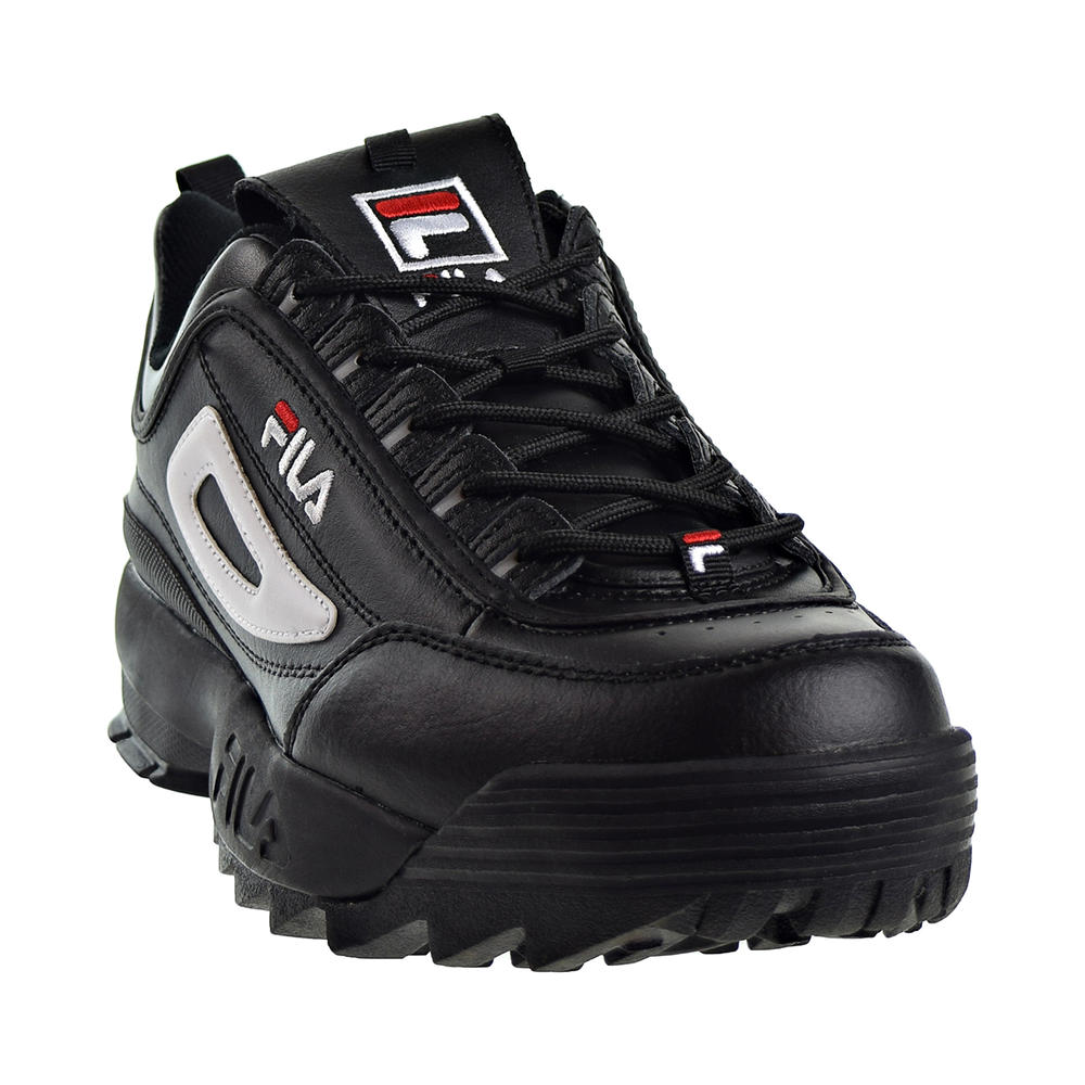 Fila Disruptor II Premium Mens Shoes Black/White/Red  1fm00139-014