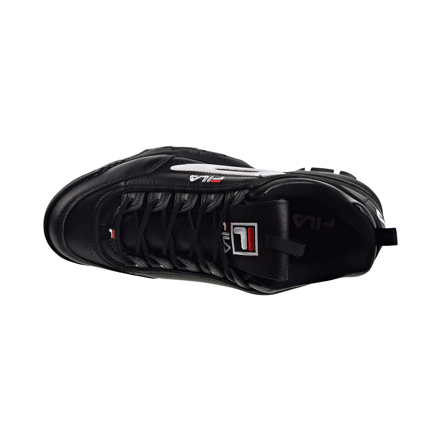Fila Disruptor II Premium Mens Shoes Black/White/Red  1fm00139-014