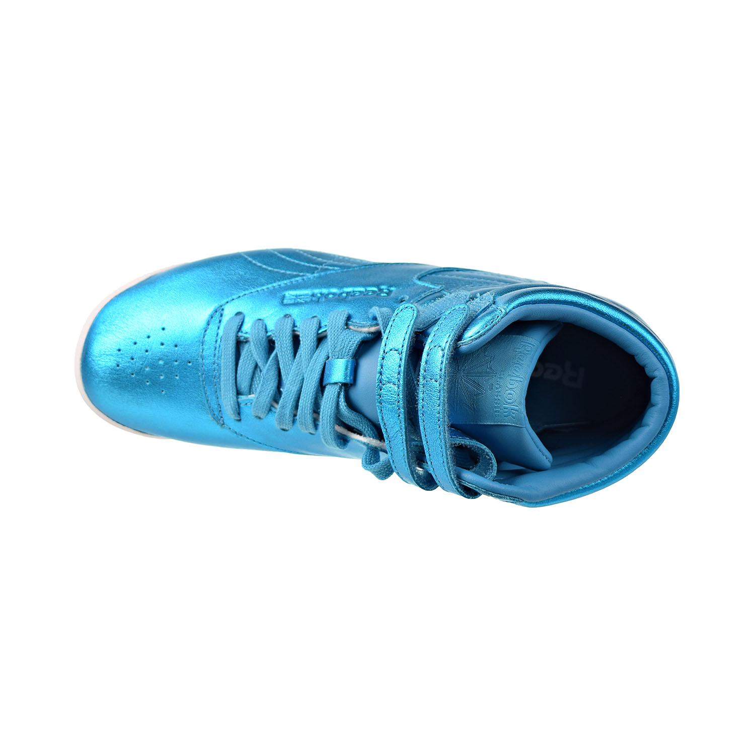 Reebok Freestyle Hi Metallic Women Shoes Feather Blue/White  cn0959