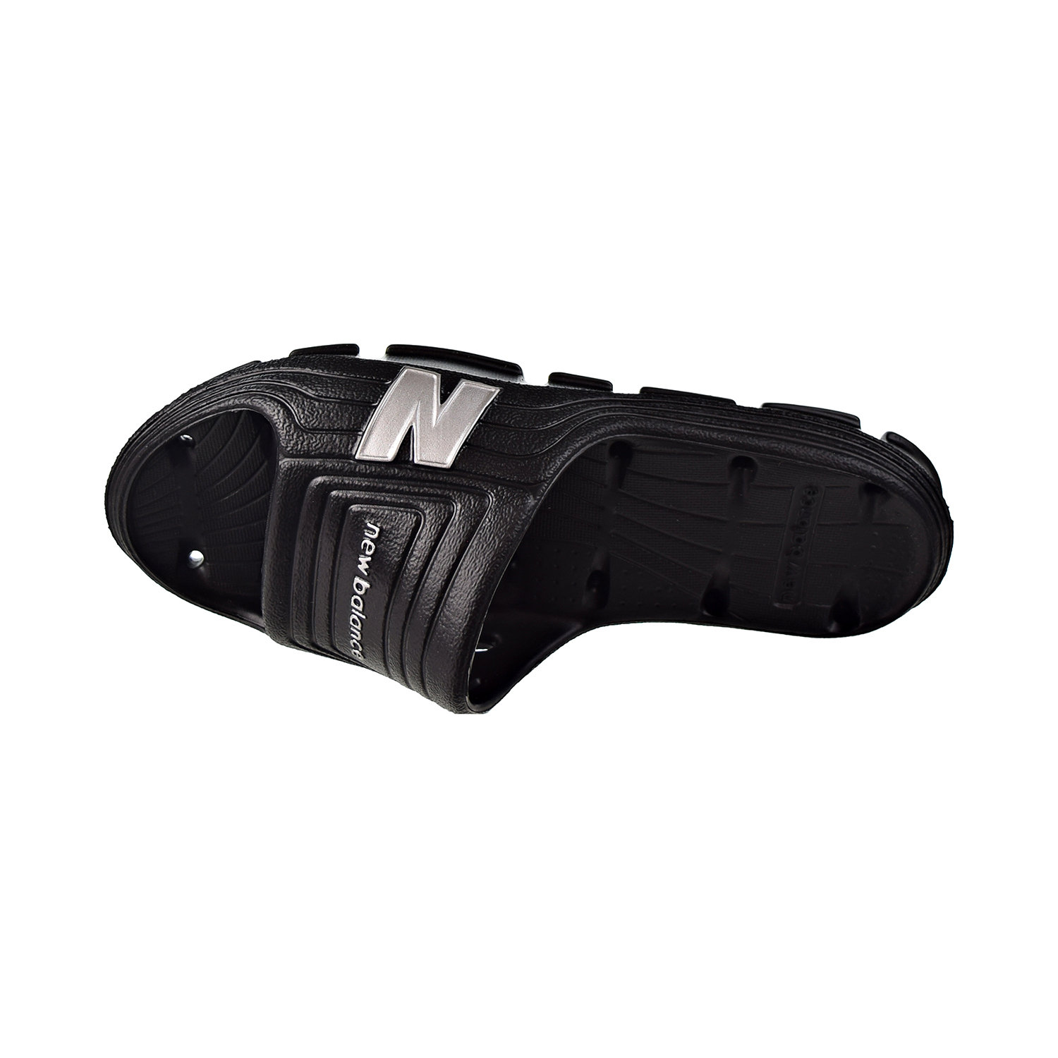 New Balance Float Mens Slides Black/Silver sd106-bs display picture 1