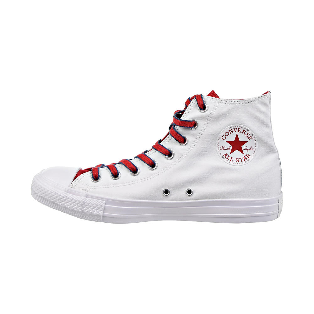 basketbal Goed doen snijder Converse Chuck Taylor All Star High Top Mens Shoes White/Gym Red/Navy  160466c (4 M