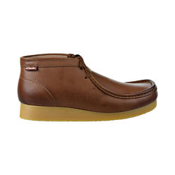 Clarks Stinson Hi Men's Shoes Dark Tan Leather 26129528
