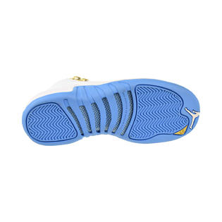 Nike Air Jordan 12 Retro Gg Big Kids White Metallic Gold University Blue 127 Nike Air Jordan 12 Retro Gg Big Kids White Metallic Gold University Blue 127