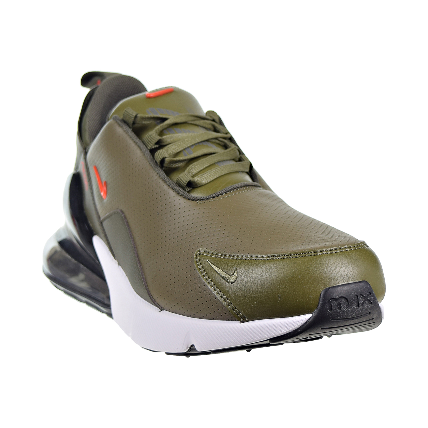 Nike Air Max 270 Premium Leather Men S Shoes Medium Olive Team Orange Bq6171 0 Nike Air Max 270 Premium Leather Men S Shoes Medium Olive Team Orange Bq6171 0