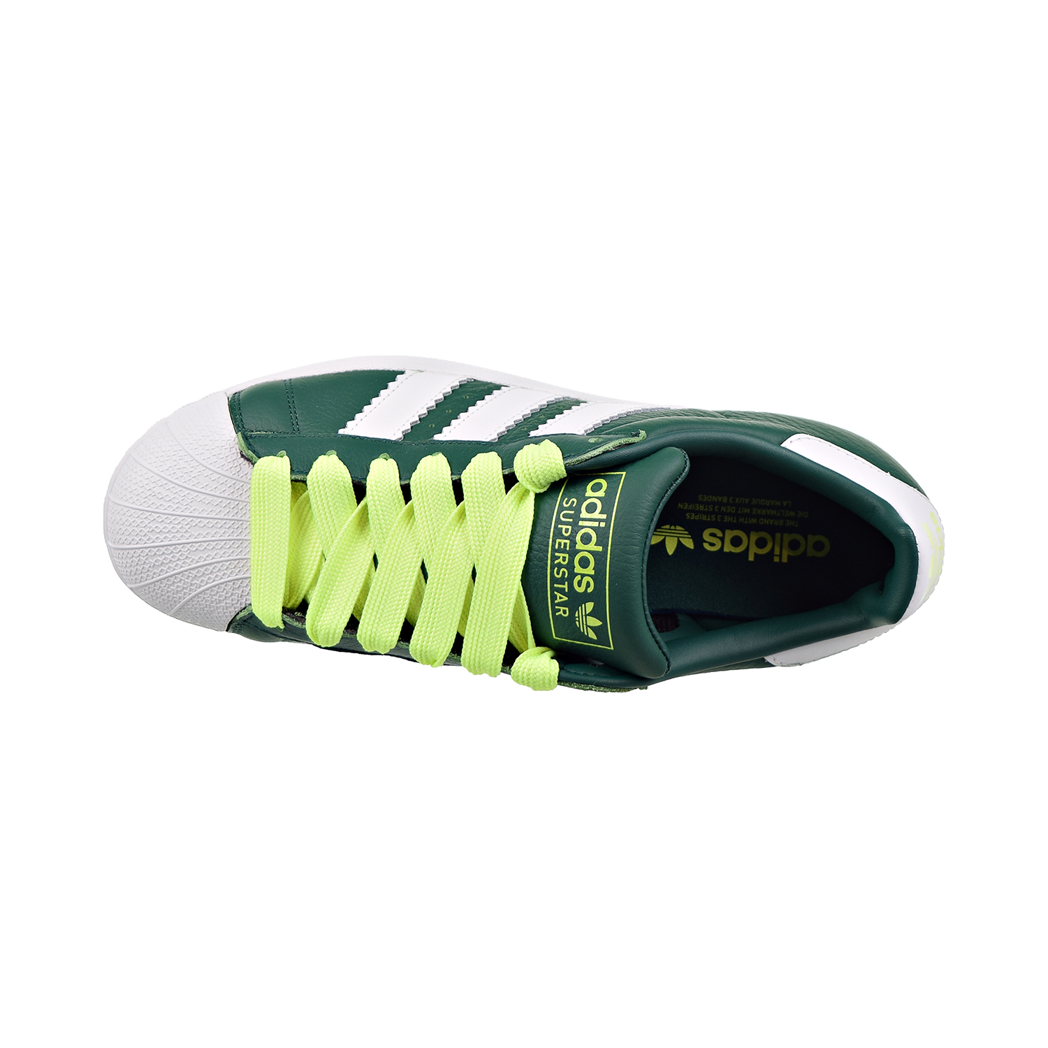 Adidas Superstar Mens Shoes Collegiate Green-Cloud White-Hi-Res Yellow ...
