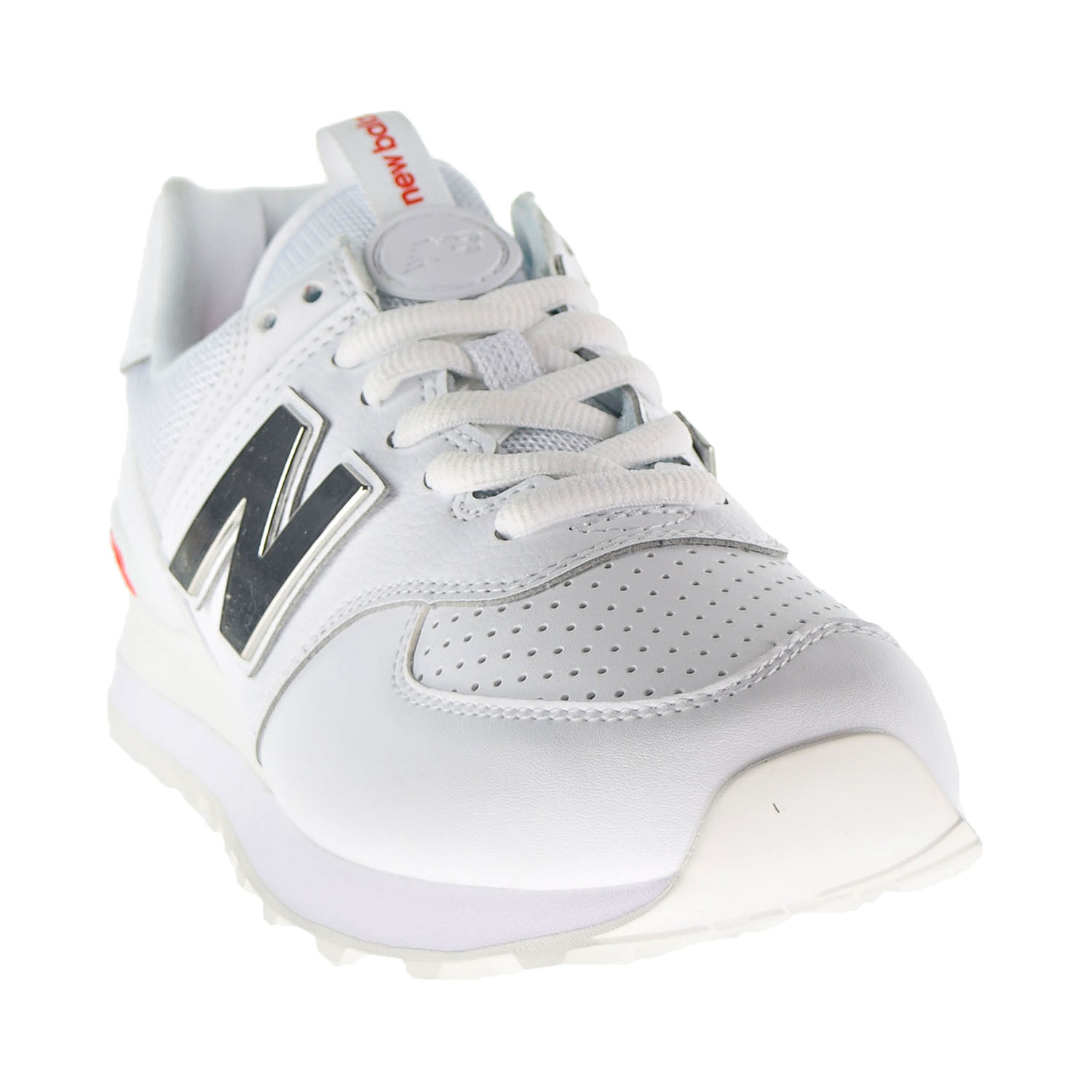 Ministry Accounting holy New Balance Classics 574 Metallic Men's Shoes White/Neo Flame ml574-sox