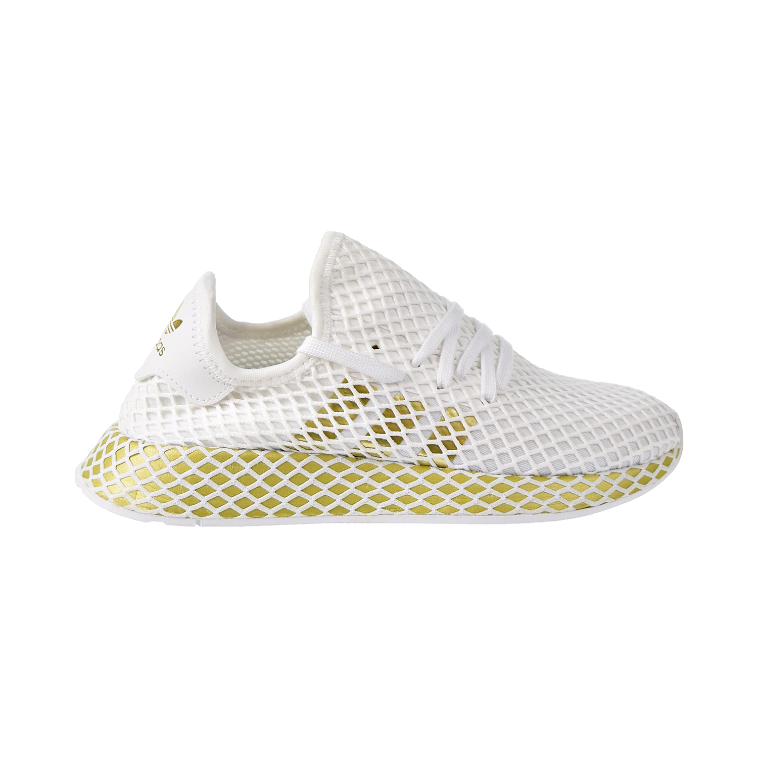 Reserve exposition Fictitious Adidas Deerupt Runner Womens Shoes Footwear White-Gold Metallic-Footwear  White cg6087