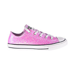 Converse Chuck Taylor All Star Ox Glitter Kids' Shoes Lilac Mist-Black 665978c (12.5 M US)