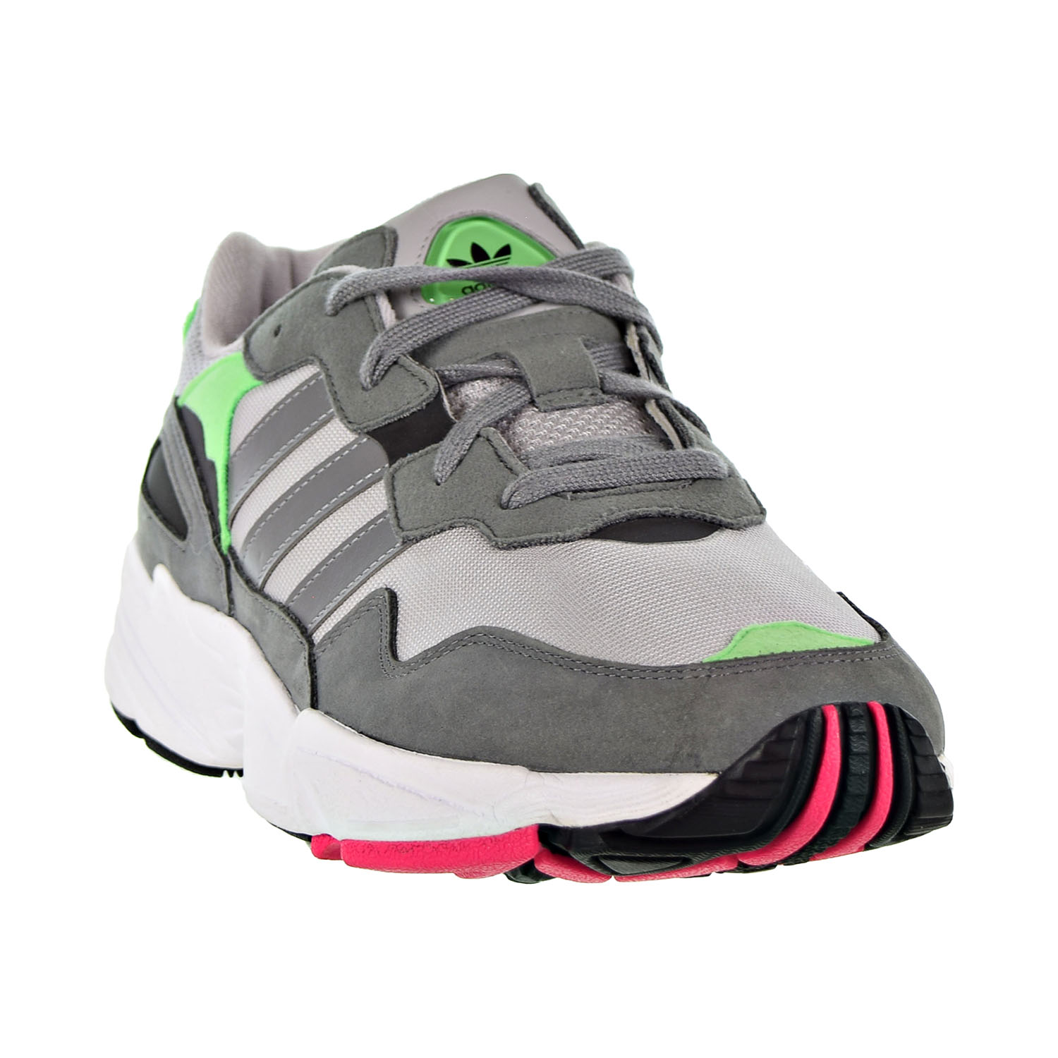 Adidas Yung-96 Men's Shoes Grey Two-Grey Three-Shock Pink f35020