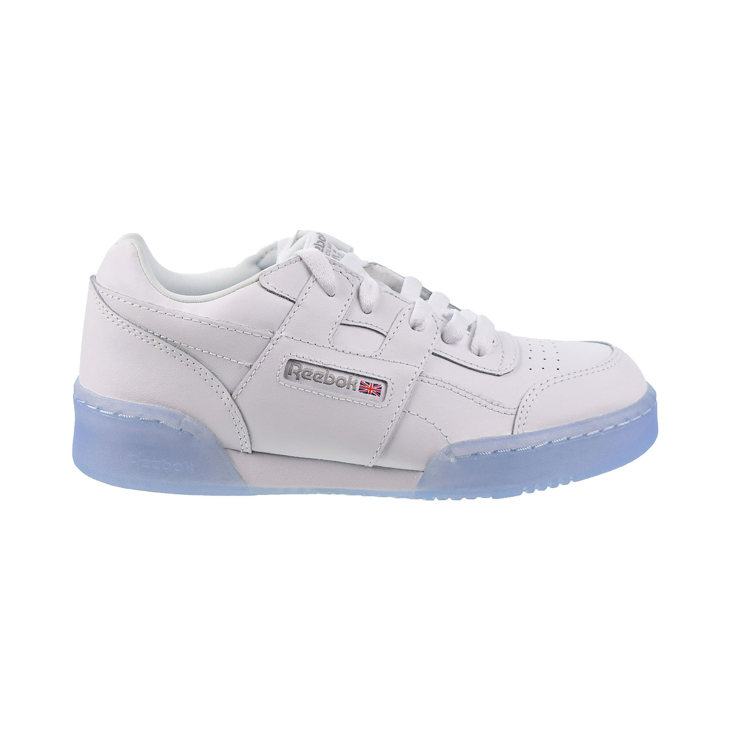 Reebok Workout Plus Big Kids Shoes White Carbon Blue Dv4425 Reebok Workout Plus Big Kids Shoes White Carbon Blue Dv4425