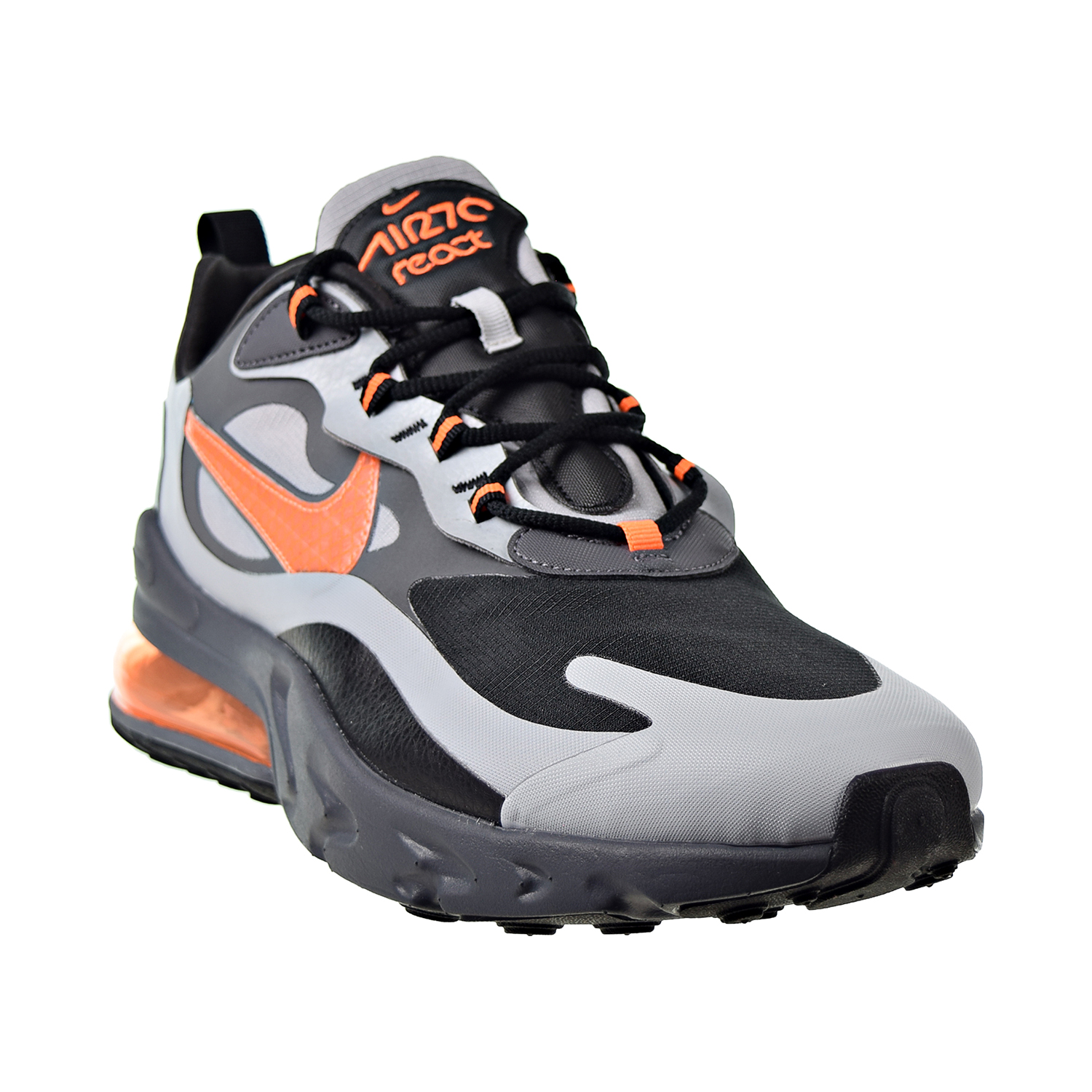 Nike Air Max 270 React Winter Casual Men S Shoes Wolf Grey Total Orange Black Cd49 006 Nike Air Max 270 React Winter Casual Men S Shoes Wolf Grey Total Orange Black Cd49 006