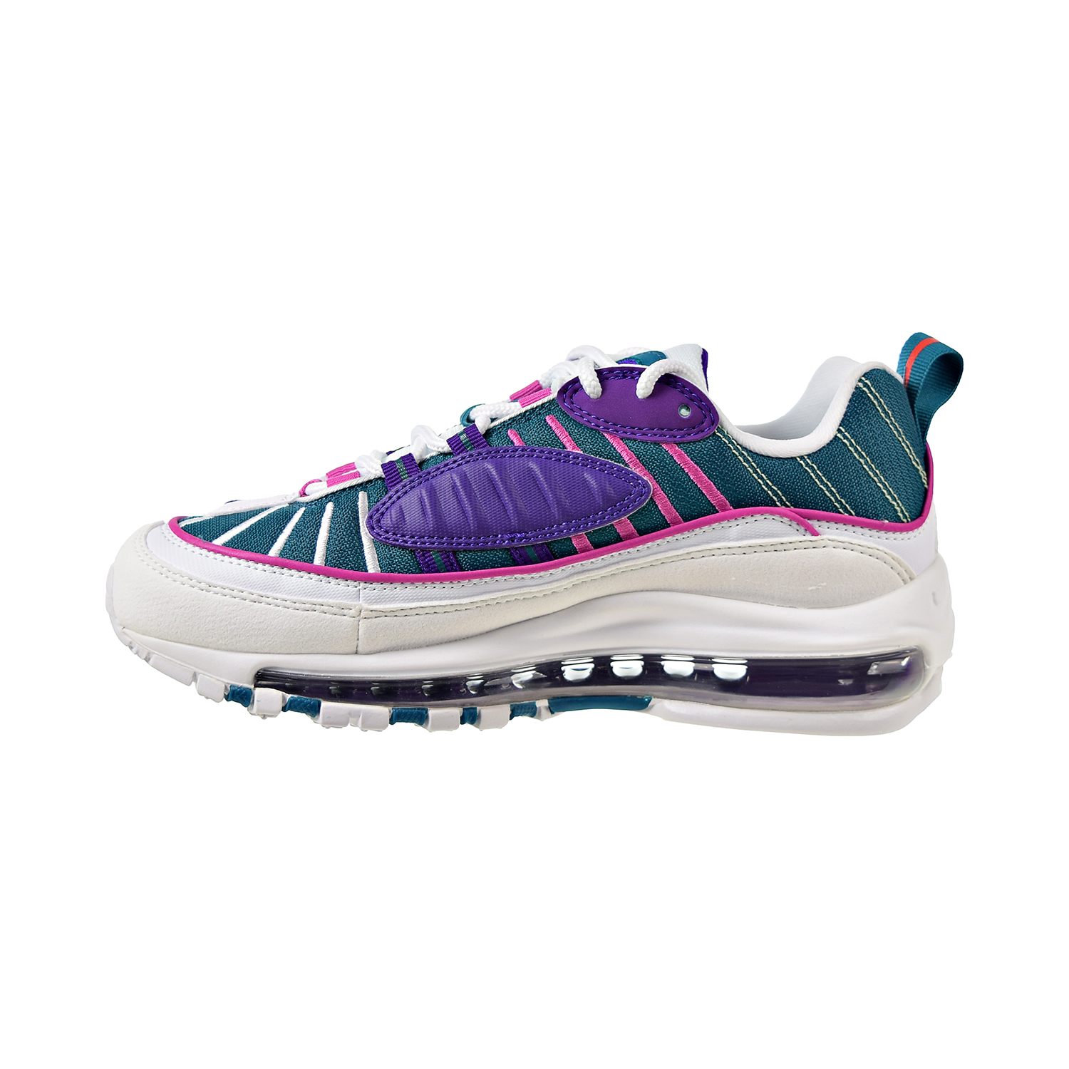 Nike Air Max 98 Women's Shoes Bright Spruce-Fuchsia-Voltage Purple