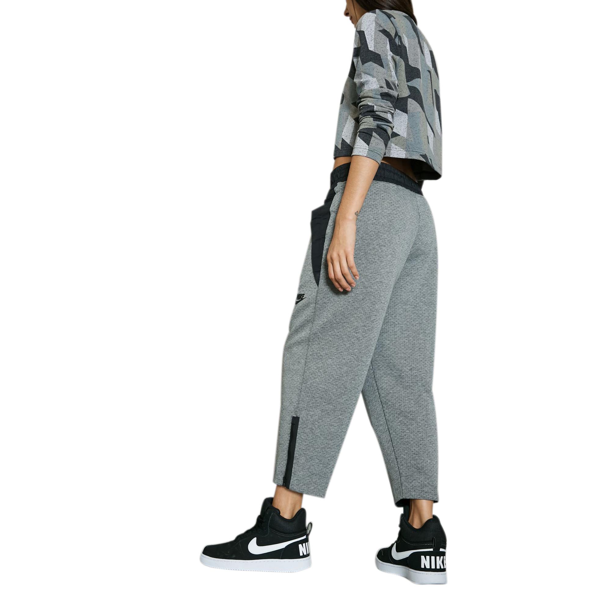 Nike Sportswear Tech Fleece Women's Crop Pants Carbon Heather-Black 831711-091