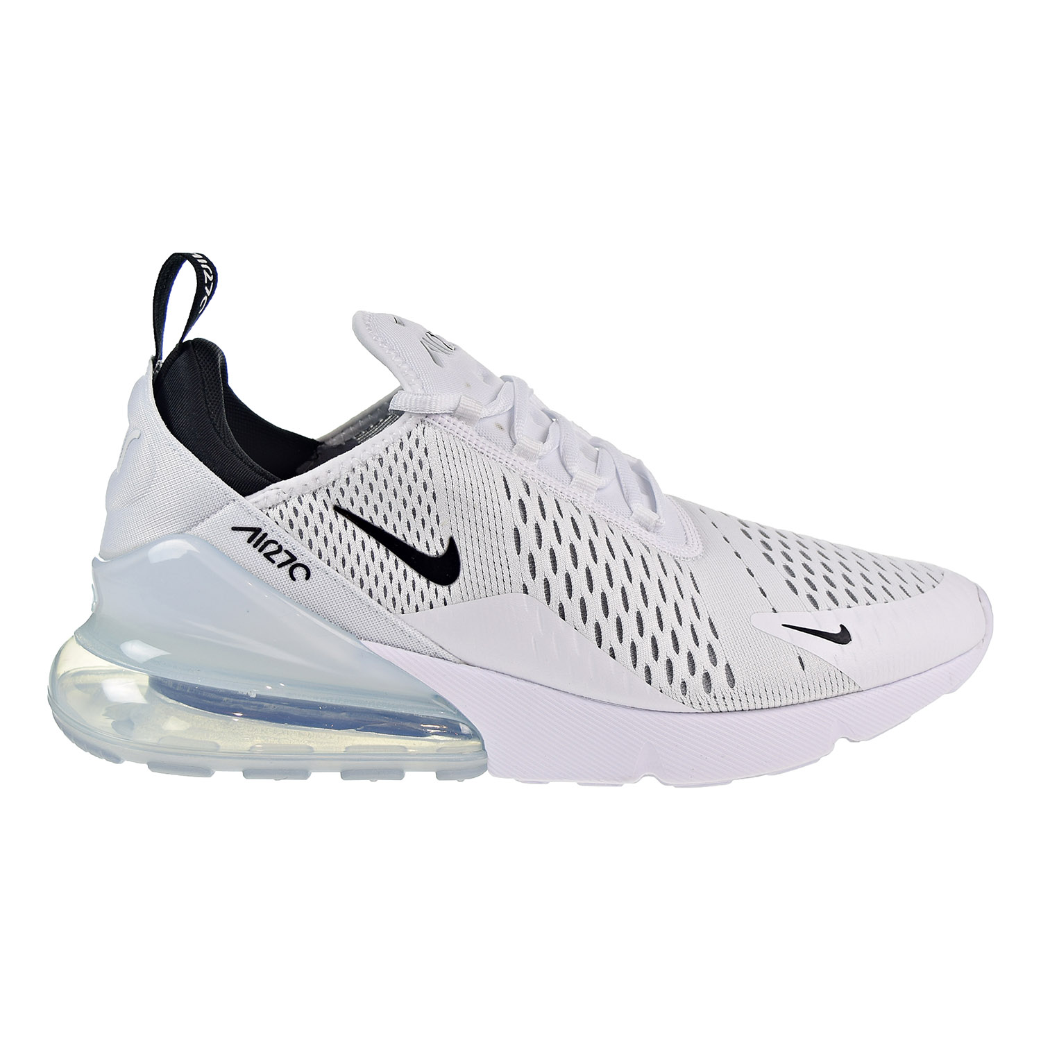 methodology competition snatch Nike Air Max 270 Men's Running Shoes White/Black-White AH8050-100 (9.5 D(M)  US)