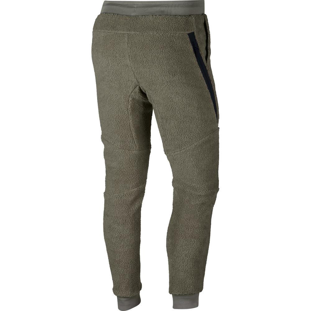 Nike Men's Sportswear Tech Fleece Icon Sherpa Jogger Pants Dark Stucco-Black aq2769-004