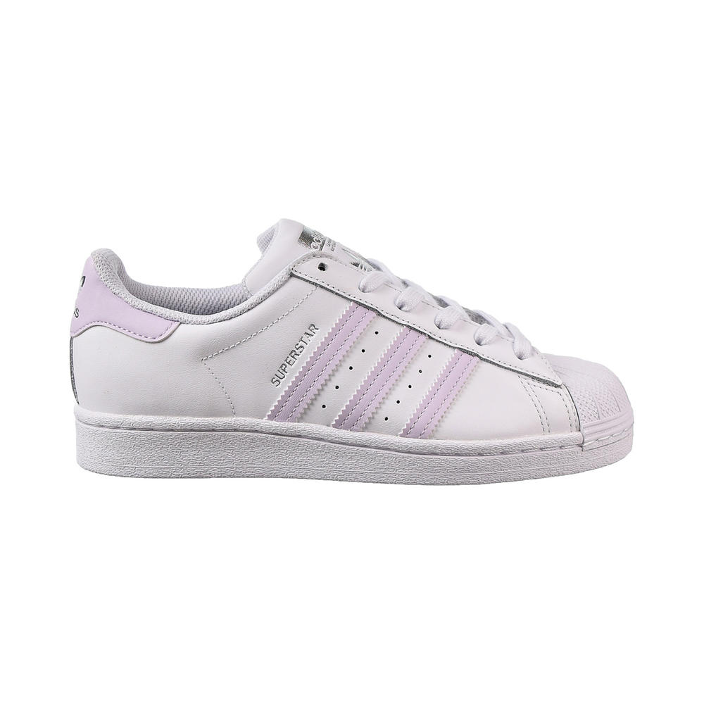 Adidas Superstar Women's Shoes Cloud White-Purple Tint-Silver Metallic fv3374