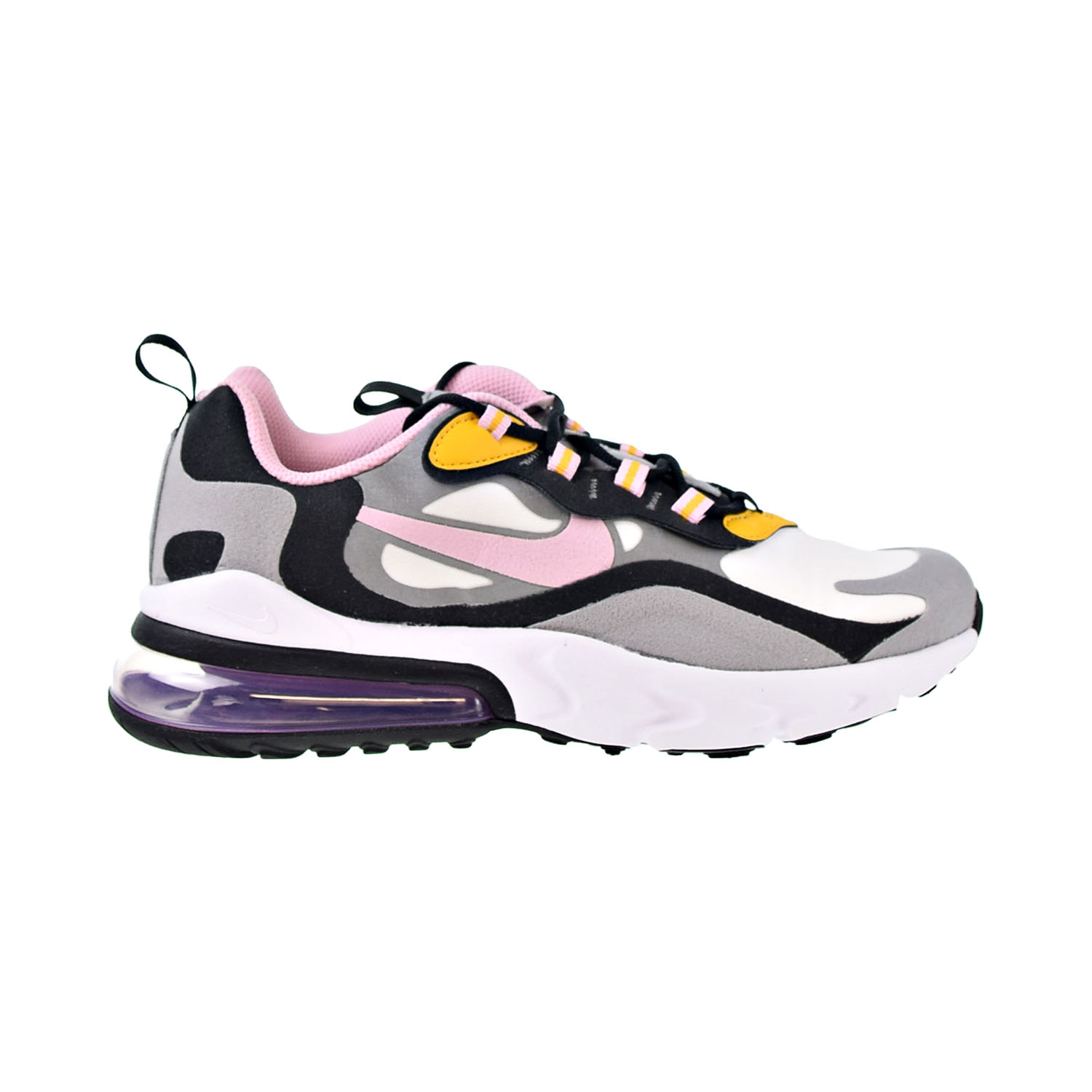 Nike grey air max 270 Air Max 270 React Big Kids' Shoes Particle Grey-Arctic Pink