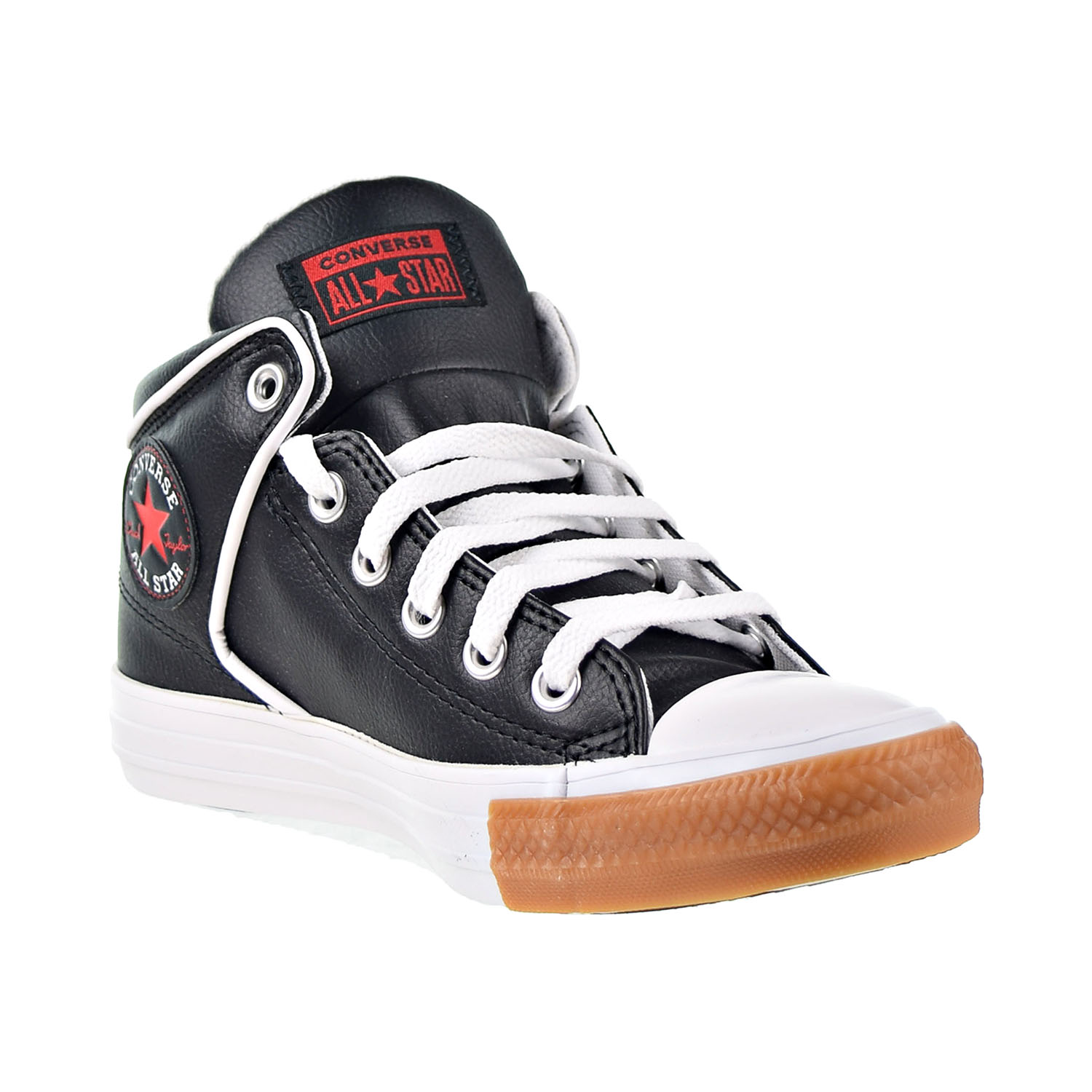 Volcano Earn curve Converse Chuck Taylor All Star Street Men's Shoes Black-University Red  168720c