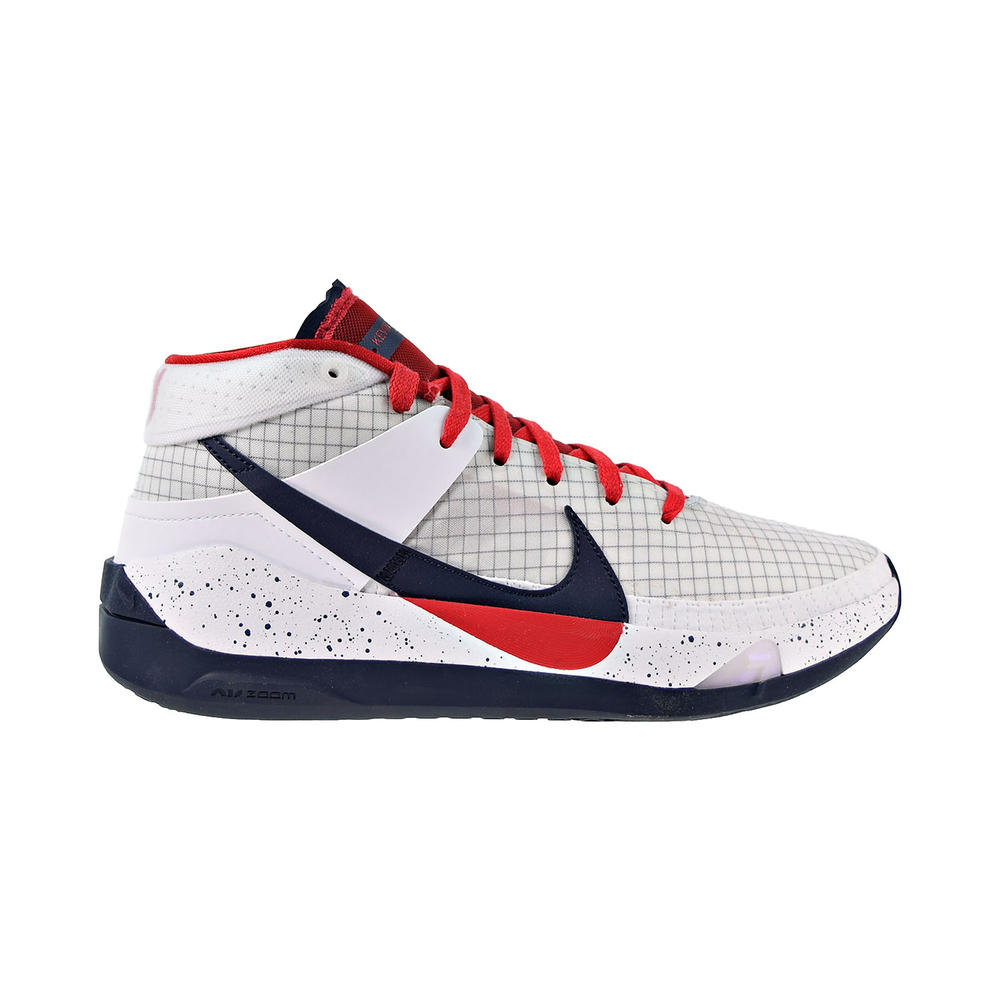Nike KD13 "USA" Men's Basketball Shoes White-Sport Red-Obsidian ci9948-101