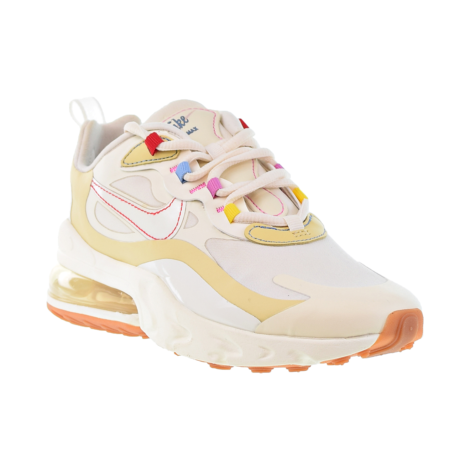 Nike Air Max 270 React Women S Shoes Pale Ivory Sail Pale Vanilla Cq08 101 Nike Air Max 270 React Women S Shoes Pale Ivory Sail Pale Vanilla Cq08 101