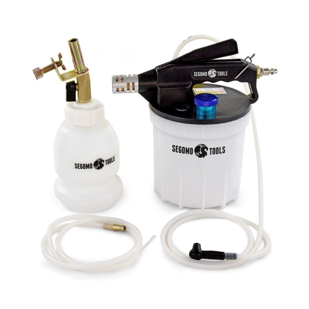 Segomo Tools 2 Liter Standard & ABS Vacuum Brake & Clutch Bleeder Fluid Extractor Pump Kit - VBB01