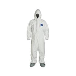 Dupont TY122SWH3X002500 Dupont Hooded Coveralls,3XL,Wht,Tyvek 400,PK25  TY122SWH3X002500