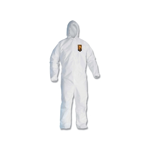 Kleenguard Kleenguard A20 Breathable Particle Protection Coverall, White, 3X-Large, Zf, Ebwah - 20 per CA - 49116