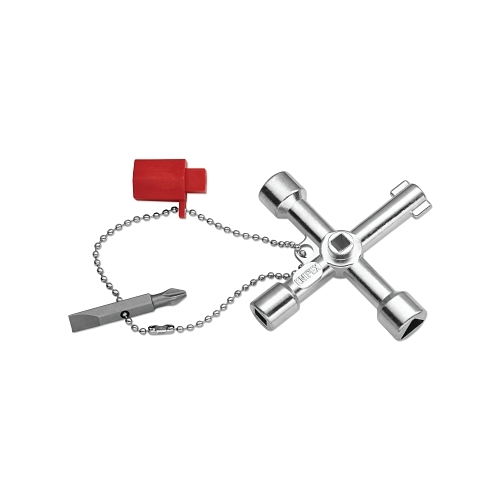 Knipex Control Cabinet Key, Silver - 1 per EA - 001103