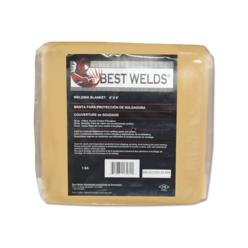 Best Welds Welding Blanket, 6 Ft X 6 Ft, Fiberglass, Yellow, 23 Oz - 1 per EA - AC2300246X6