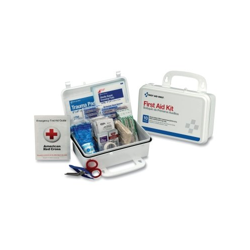 First Aid Only 10 Person Ansi First Aid Kit, Weatherproof Plastic Case, Wall Mount - 1 per KT - 6060